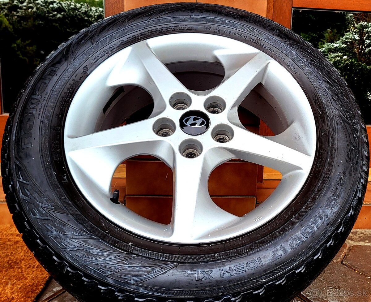 alu R17 5x114,3 zimné pneu 225/60 Hyundai iX35, Kia Sportage - 3