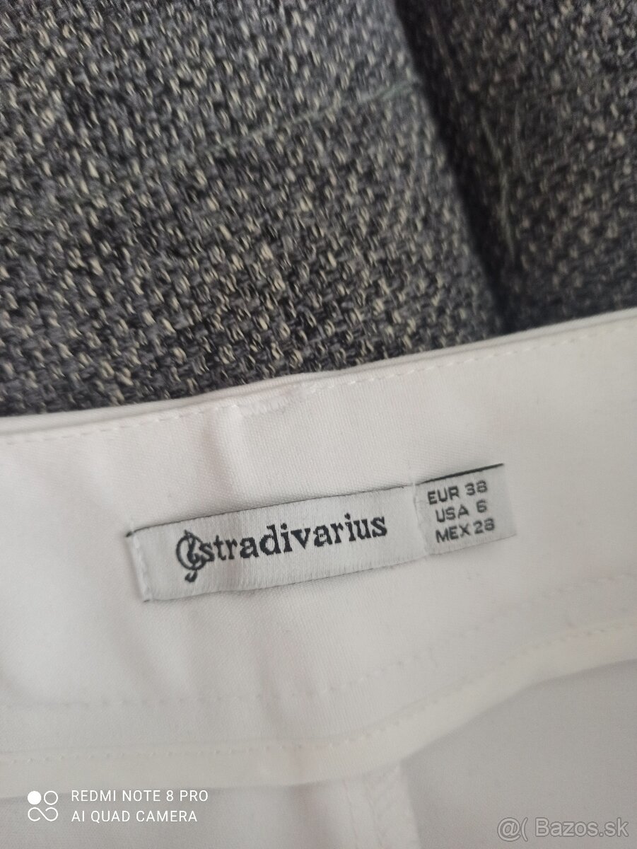 Biele elegantné nohavice - veľk. M - 3