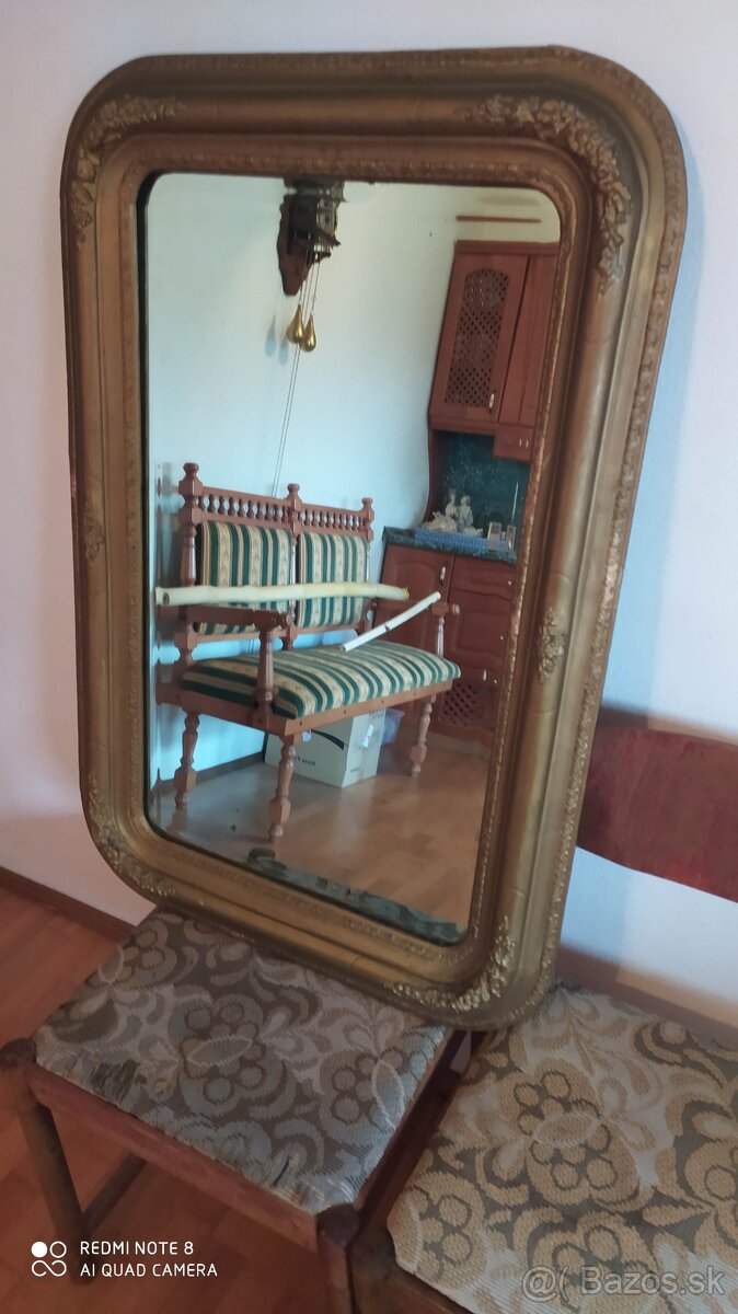 Starožitné fazetové zrkadlo - 3