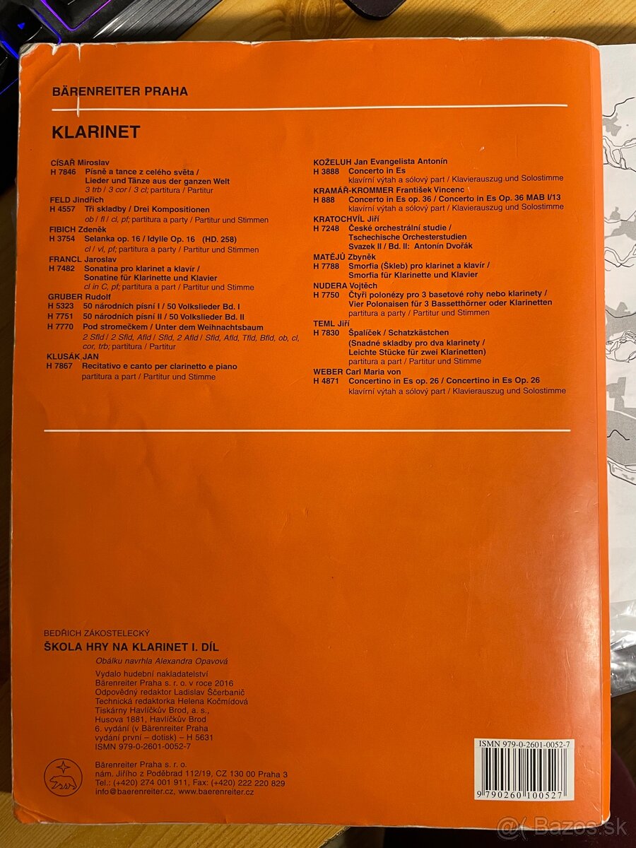 Škola hry na klarinet - 3