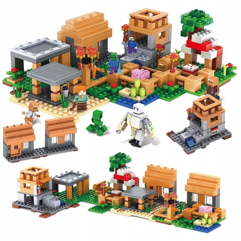 MINECRAFT DEDINA 580 ks stavebnica - 3