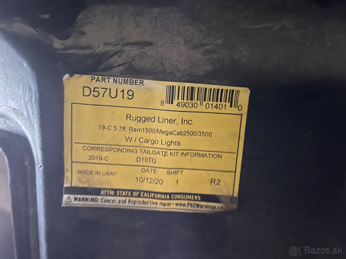 Kryt korby dodge ram 1500 - 3