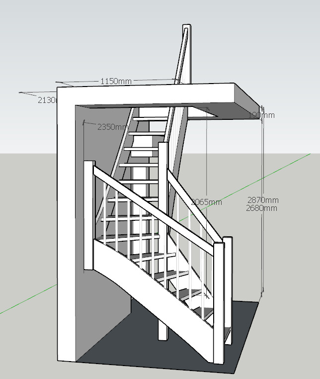 Predám samonosné schody. - 3