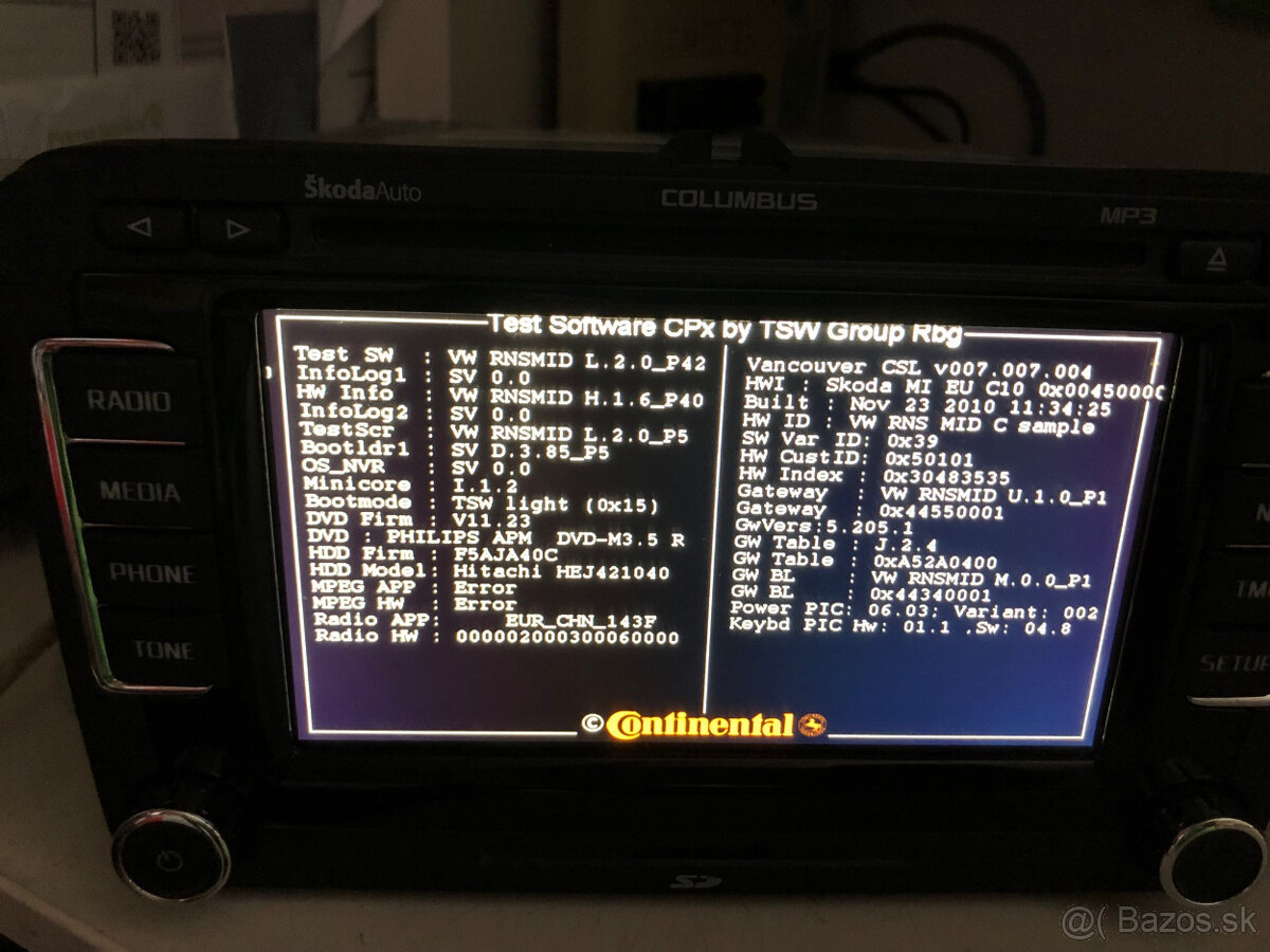 RNS 510 VW,SKODA,SEAT -Oprava radii - 3