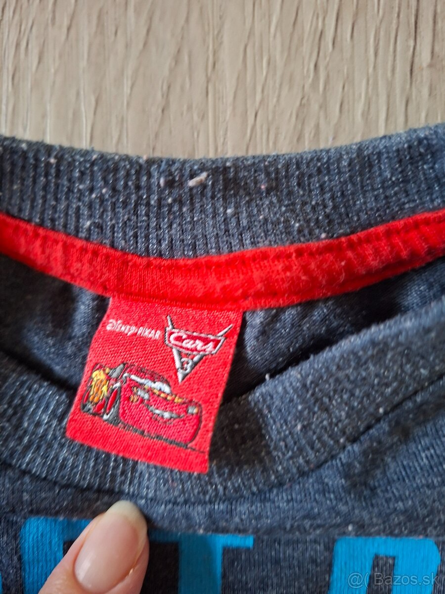 Modro-šedé tričko Cars 98 - 3