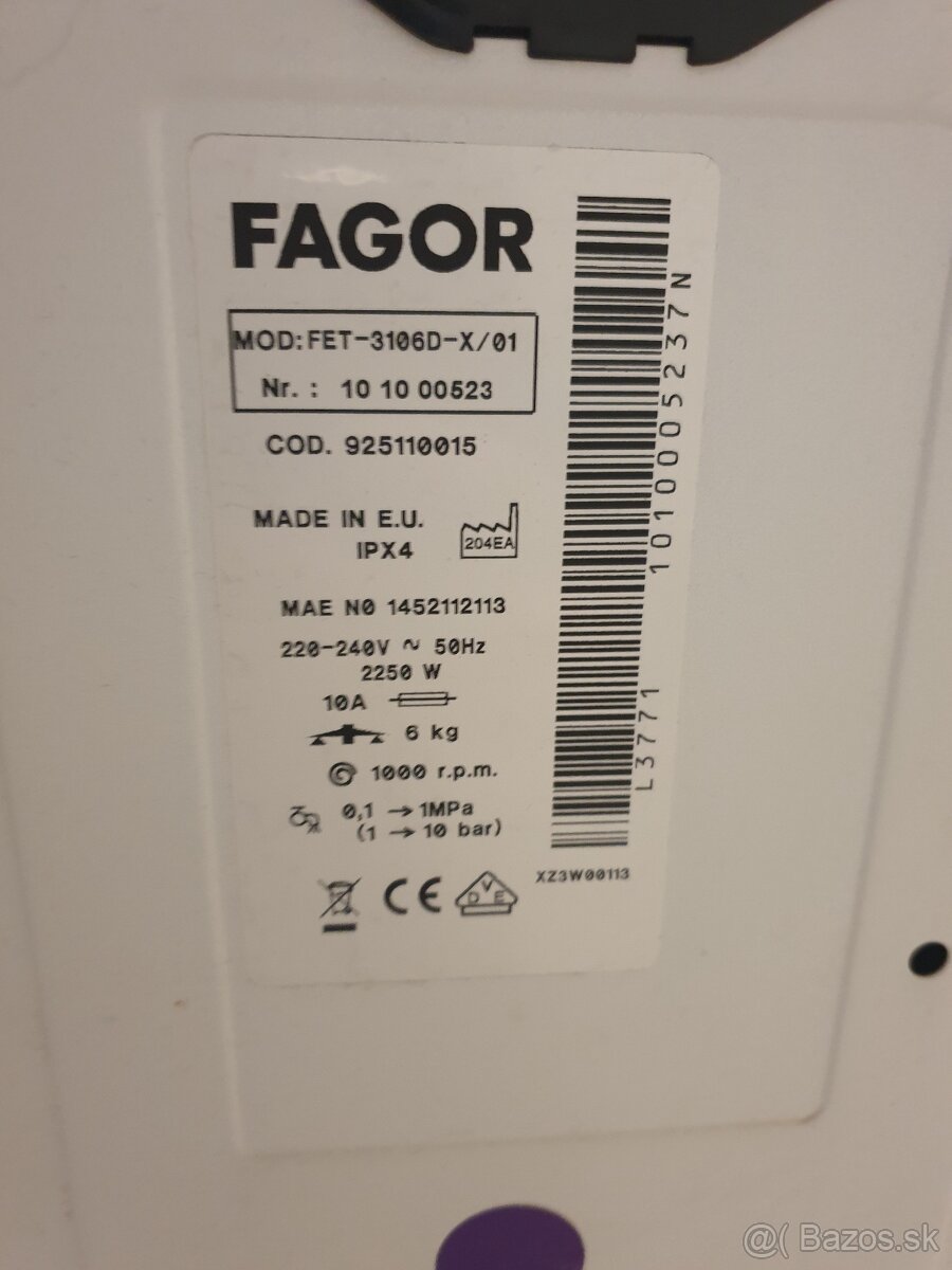 Práčka FAGOR - 3