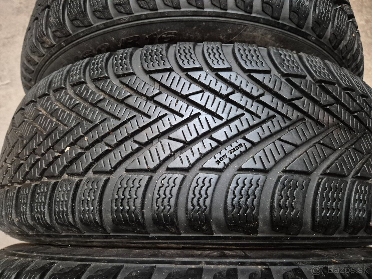 185/60 r16 zimné 4 ks PIRELLI dezén 8,7 - 7,7 mm - 3
