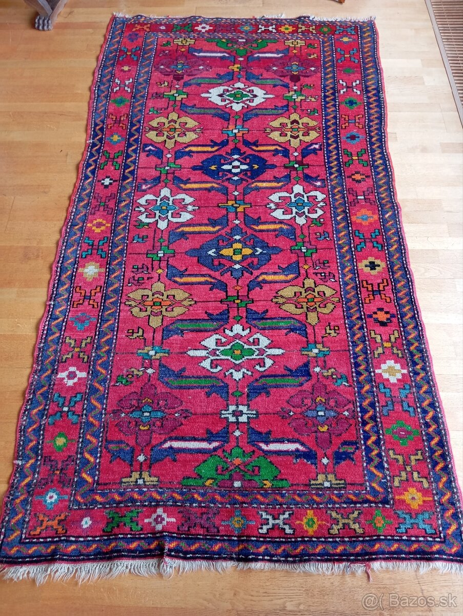 AKCIA ⭐Starožitný perzský koberec Karaja 260x140⭐ - 3