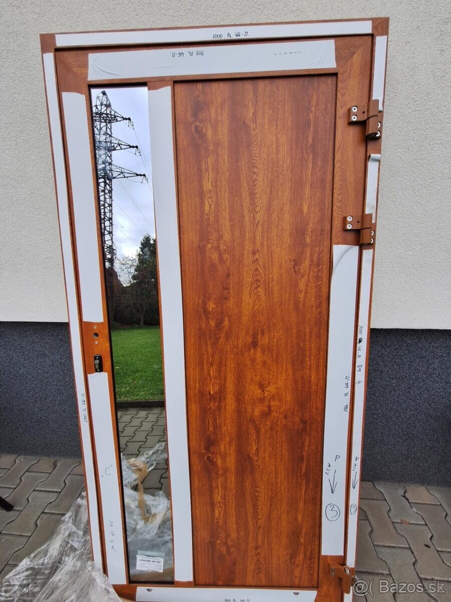 Prodám nové hliníkové dveře .Belgický profil. Aliplast - 3