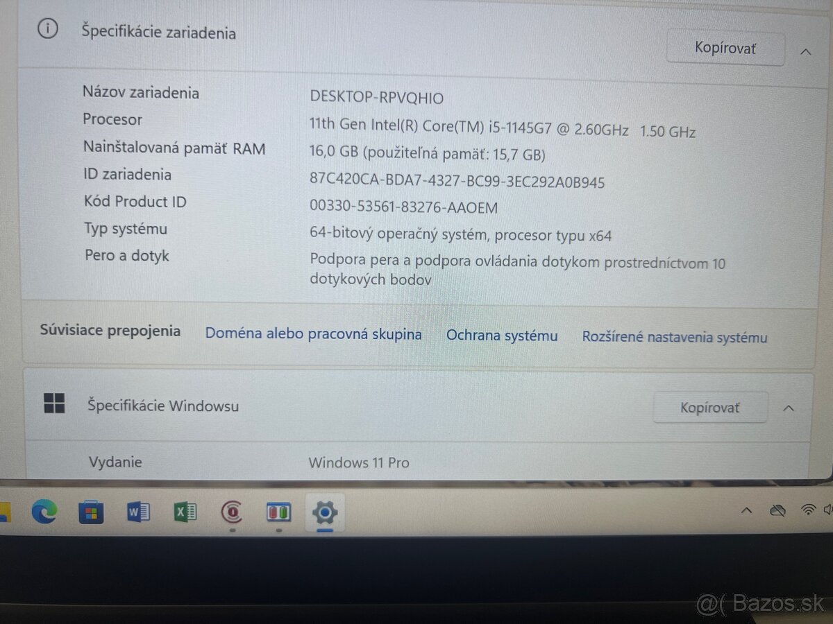Dell Latitude 5320•i5-11.g•16GB•256GB•TOUCH•Bratislava DNES - 3