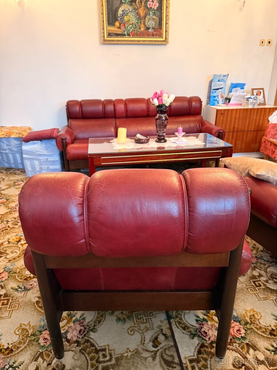 Kožená sedacia súprava - 3