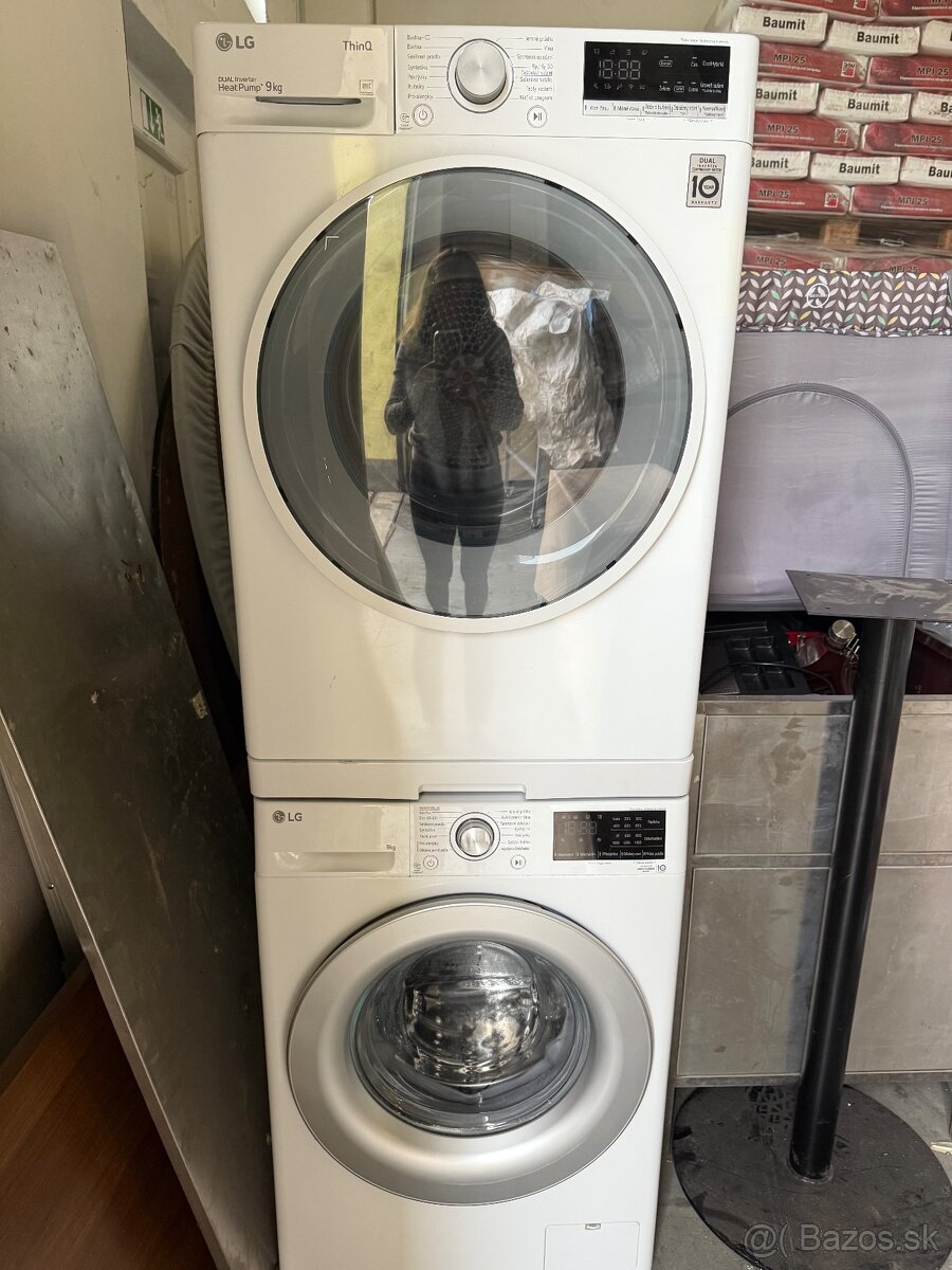 Predám pračku a sušičku LG - 3