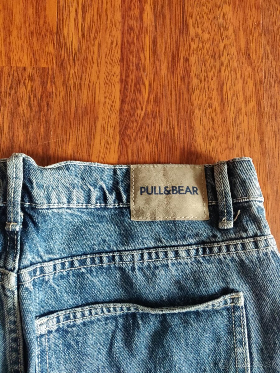 Pull&Bear straight jeans – dámské džíny s vysokým pasem, vel - 3