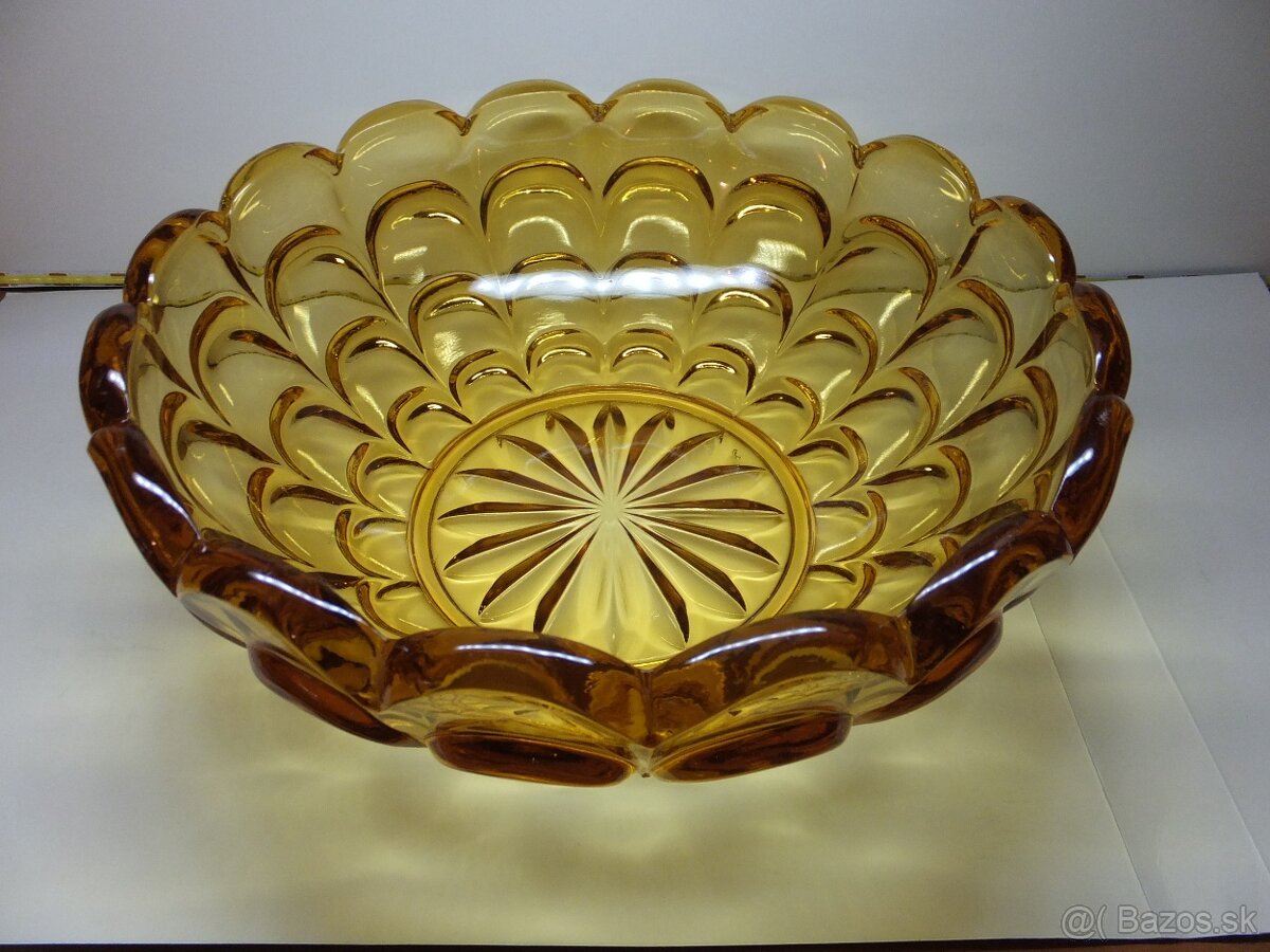 Art Deco úžasná ambrová těžká mísa, váha 1377 g. - 3