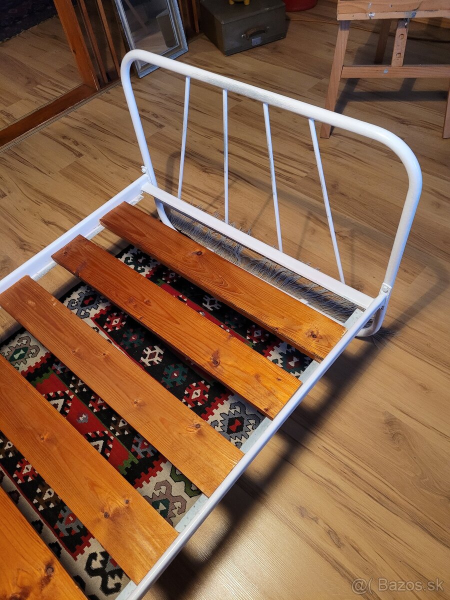 Retro železná posteľ - 3