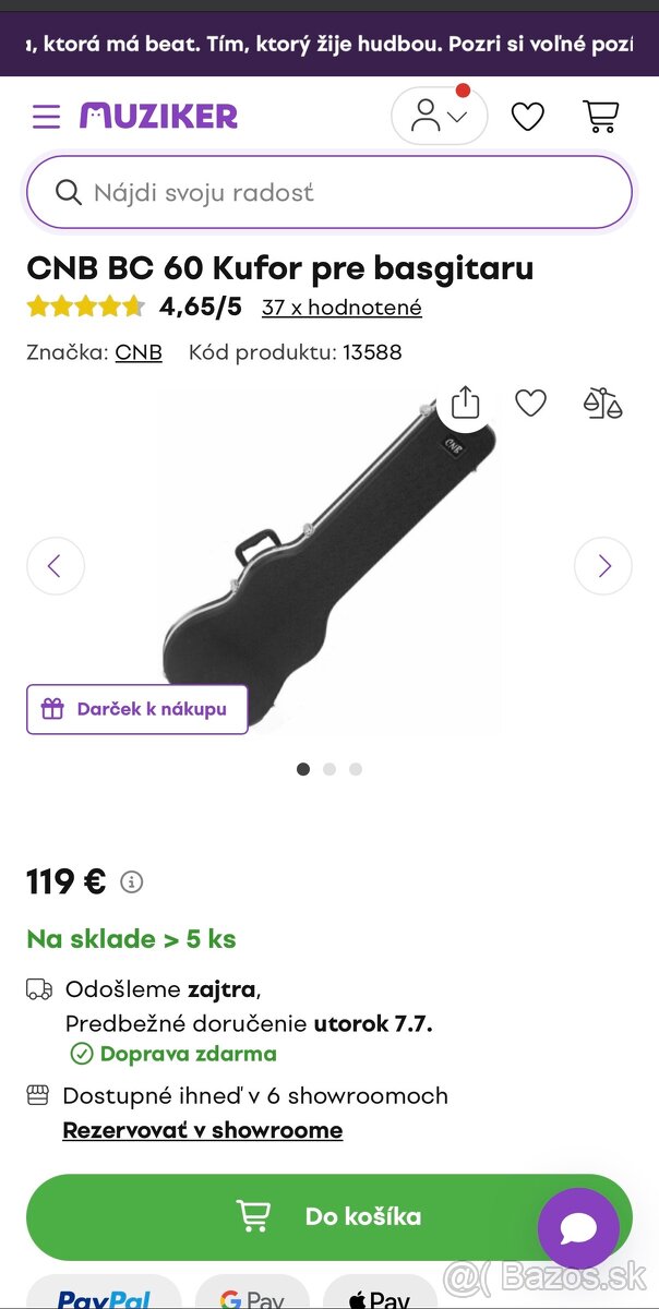 Kufor na basgitaru CNB BC 60 - 3