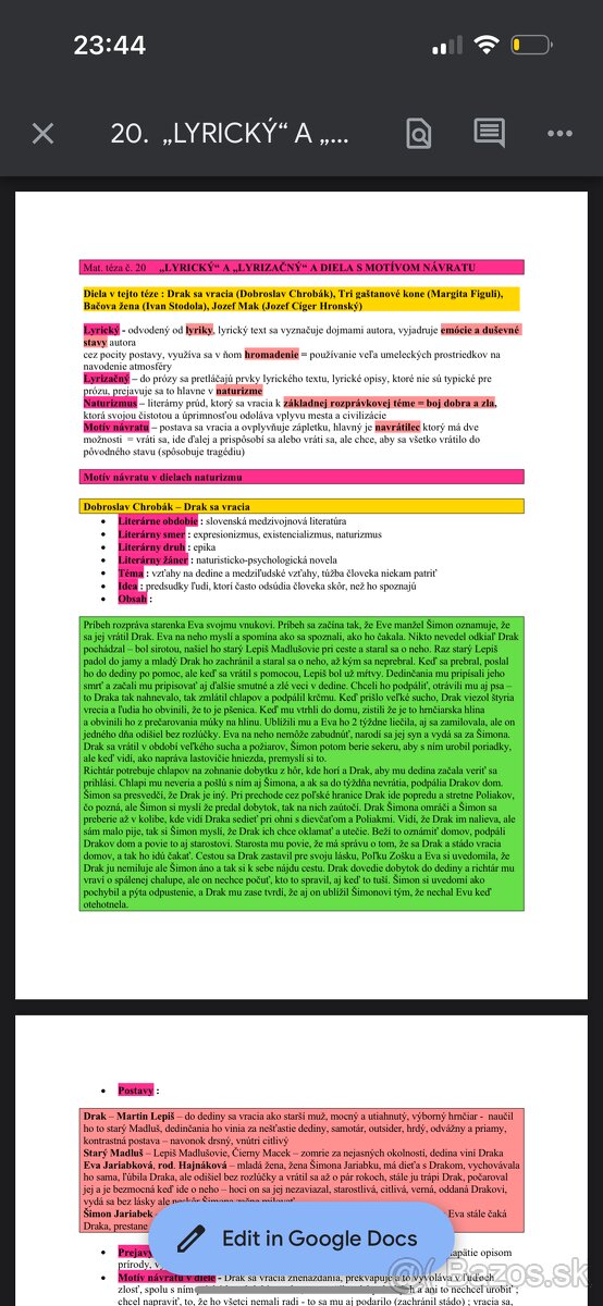 Maturitné otázky SJL - Slovenský jazyk a literatúra - 3