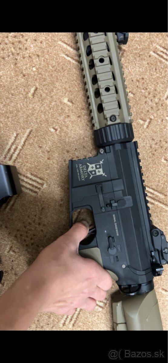 Airsoft M4 FULL Upgrade Brushless motor - okolo 30rps - 3