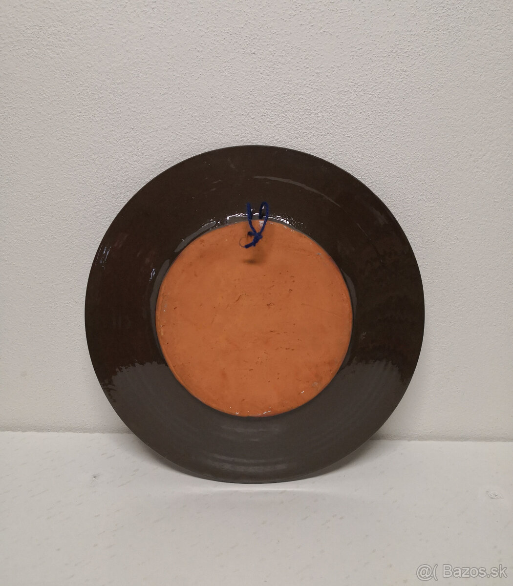 Veľký tanier originál Pozdišovská keramika 20. výročie. SZD - 3