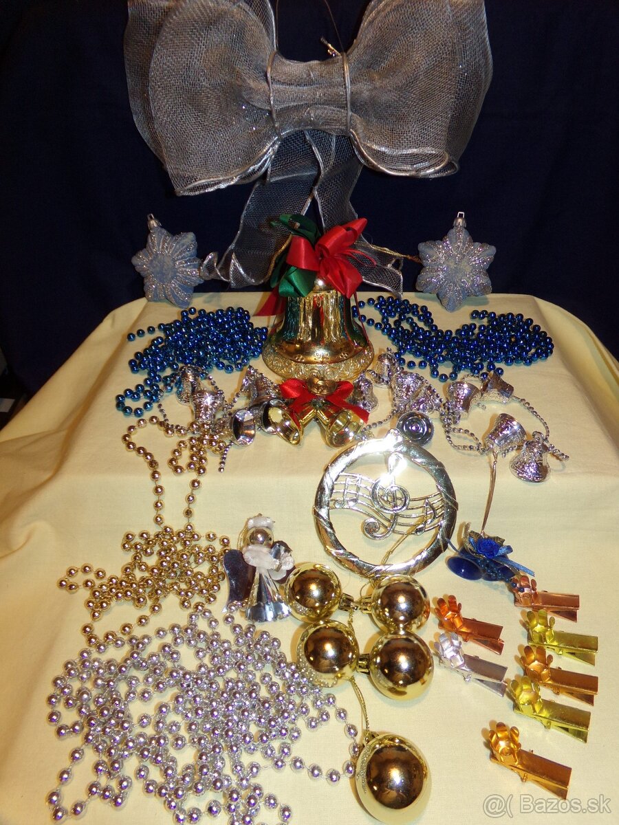 VIANOČNÉ OZDOBY, DEKORÁCIE MIX - 3