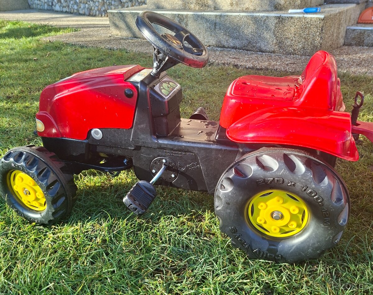 Detský šĺapací traktor s vlečkou - 3