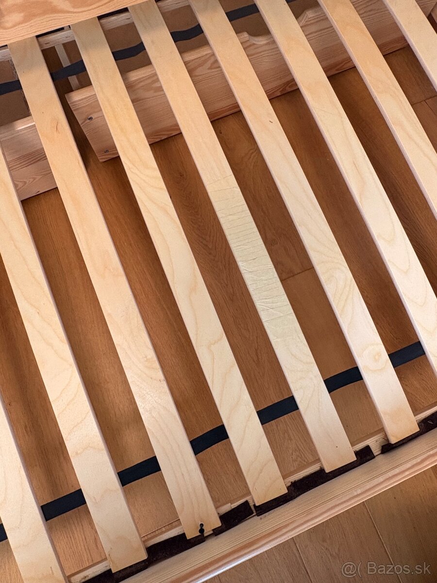 Detská rozťahovacia posteľ z masívu borovice 200x90 - 3