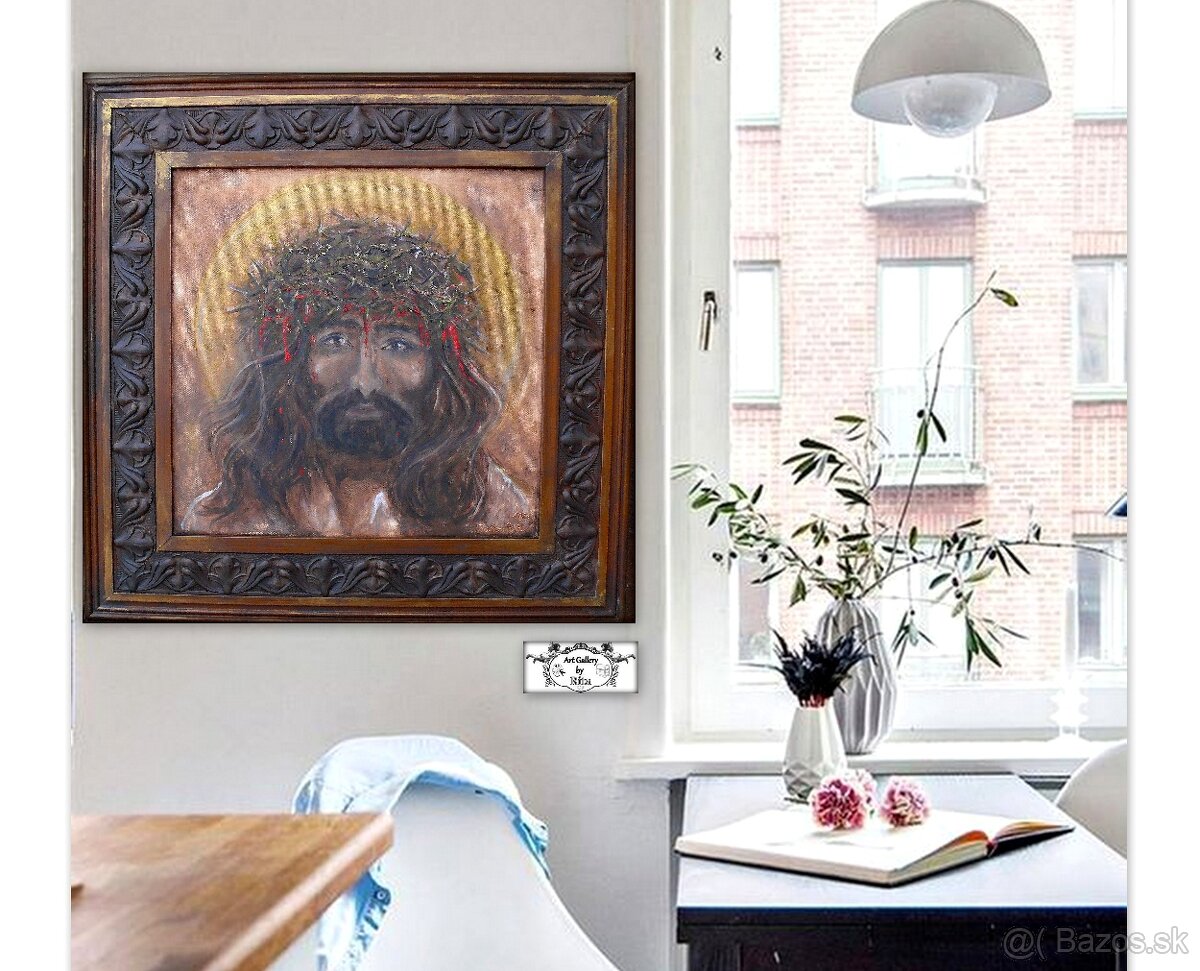 Maľba v ráme "Ježiš" - 3