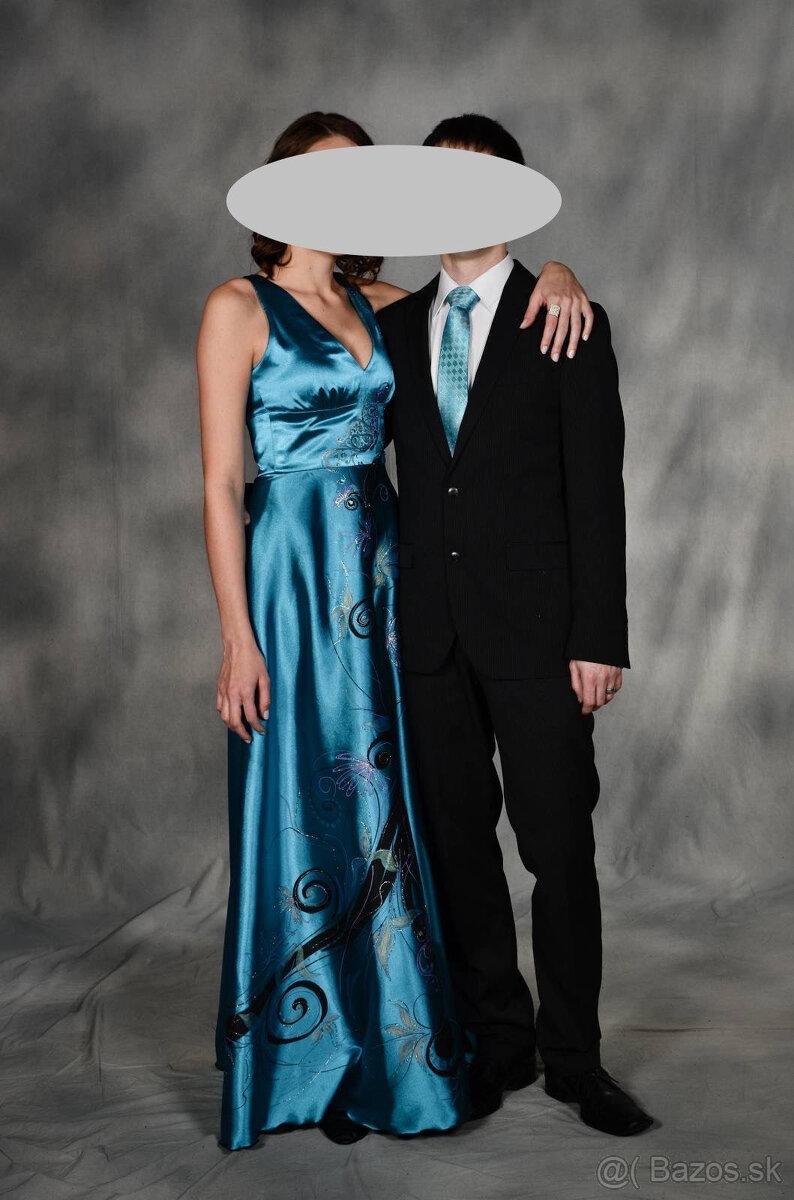 Spoločenské šaty dlhé M - 3