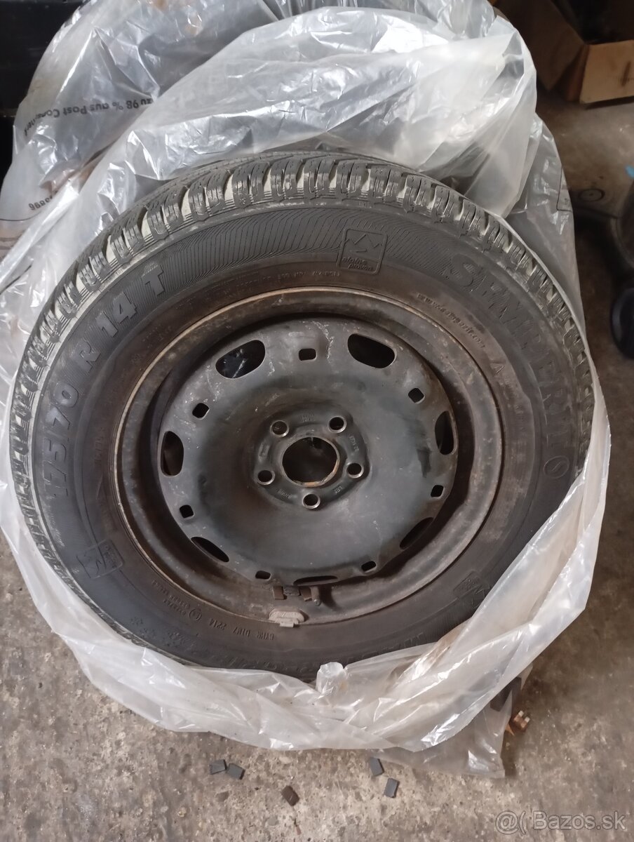 Predám jazdené komplet kolesa originál vw - 3