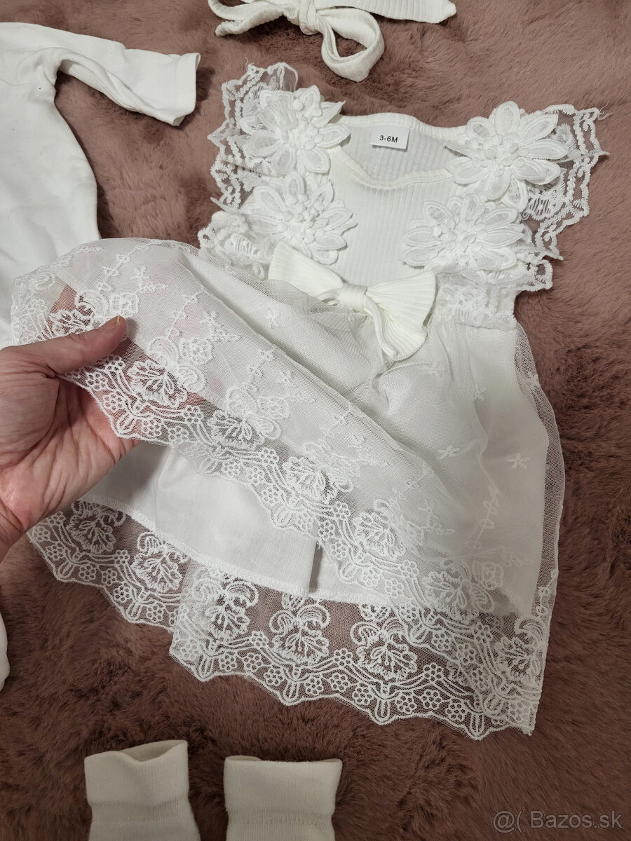 KOMPLET na krstiny vek 0-6 mes - 3