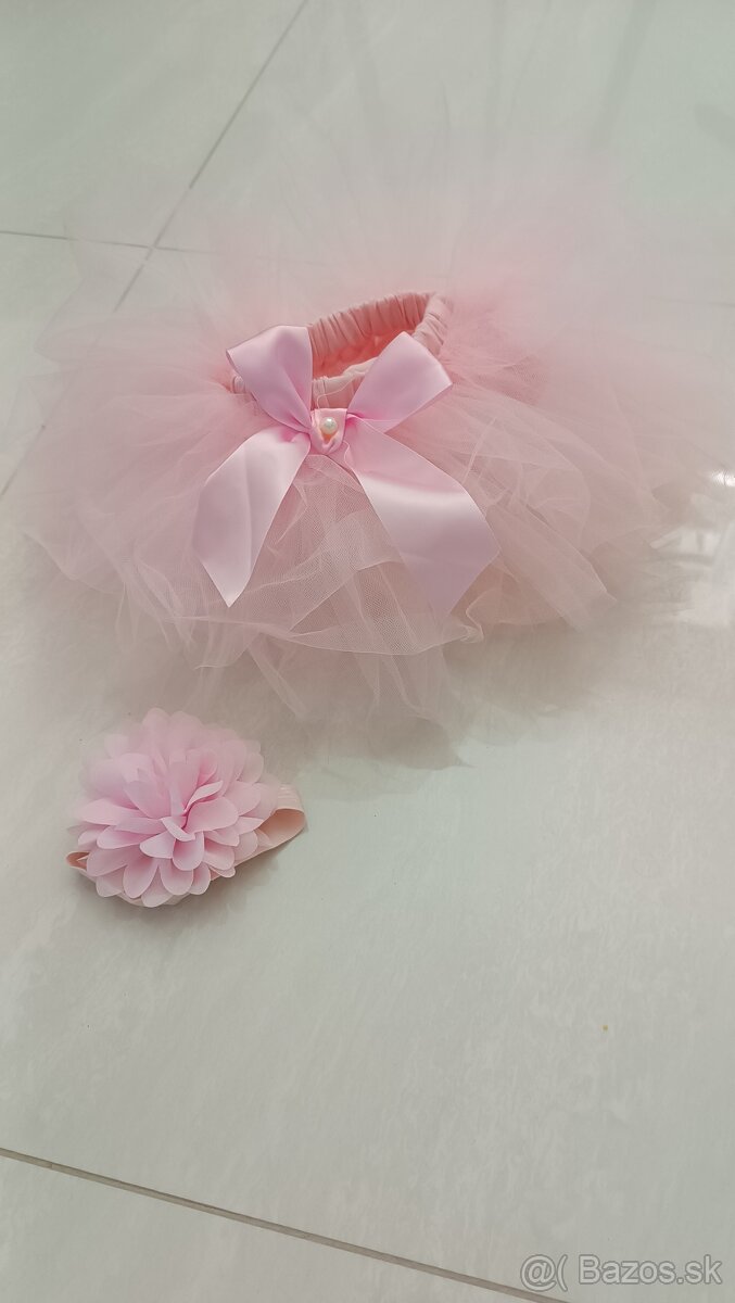 Suknička s čelenkou pre bábätko - 3
