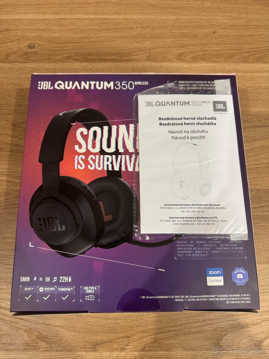 JBL Quantum 350 wireless - Nové Herne sluchatka - 3