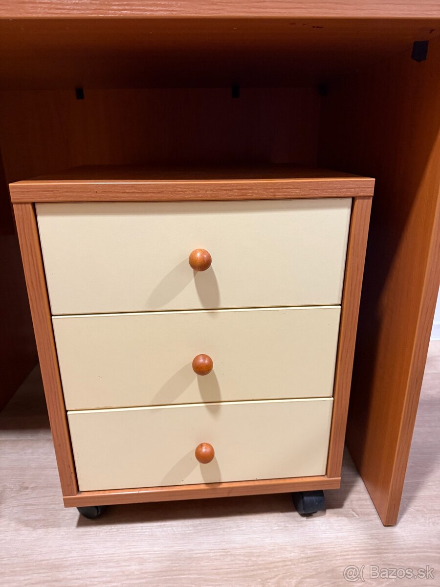 Retro písací stolík so skrinkou - 3