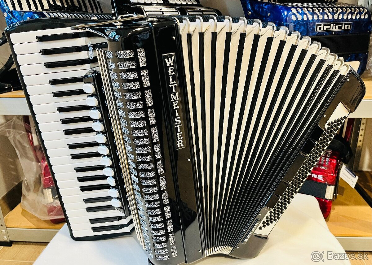 Predám akordeón WELTMEISTERS SAPHIR 120 BASOVÝ VÝBORNÝ STAV - 3