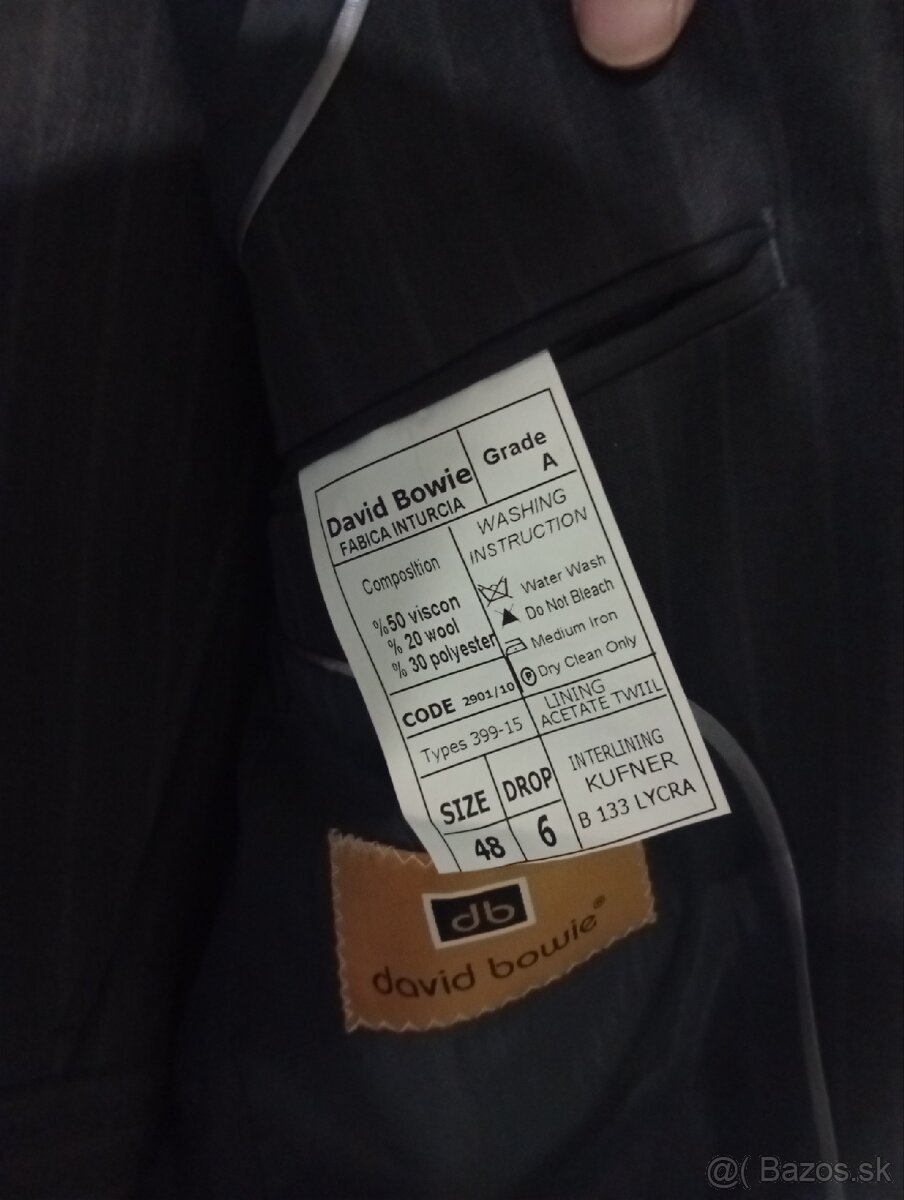 Pansky oblek david bowie velkost 48 - 3