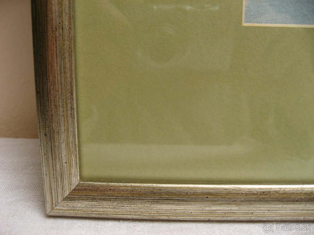 "Klauni" - batika na plátne - 3