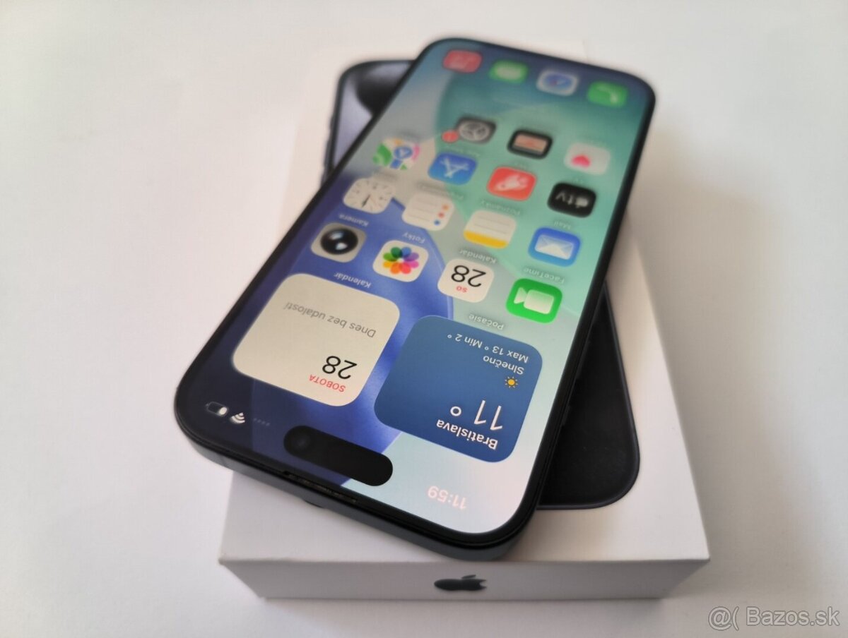 apple iphone 15 PRO 128gb Blue Titanium / Batéria 87% - 3