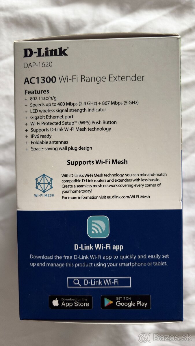 Wi-Fi extender D-Link DAP-1620 biely - 3