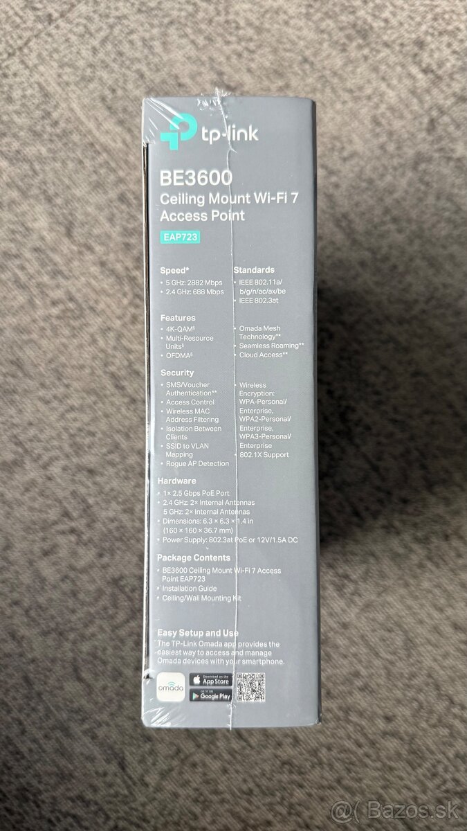📶 Predám TP-Link Omada EAP723 Wi-Fi 6E Access Point - 3