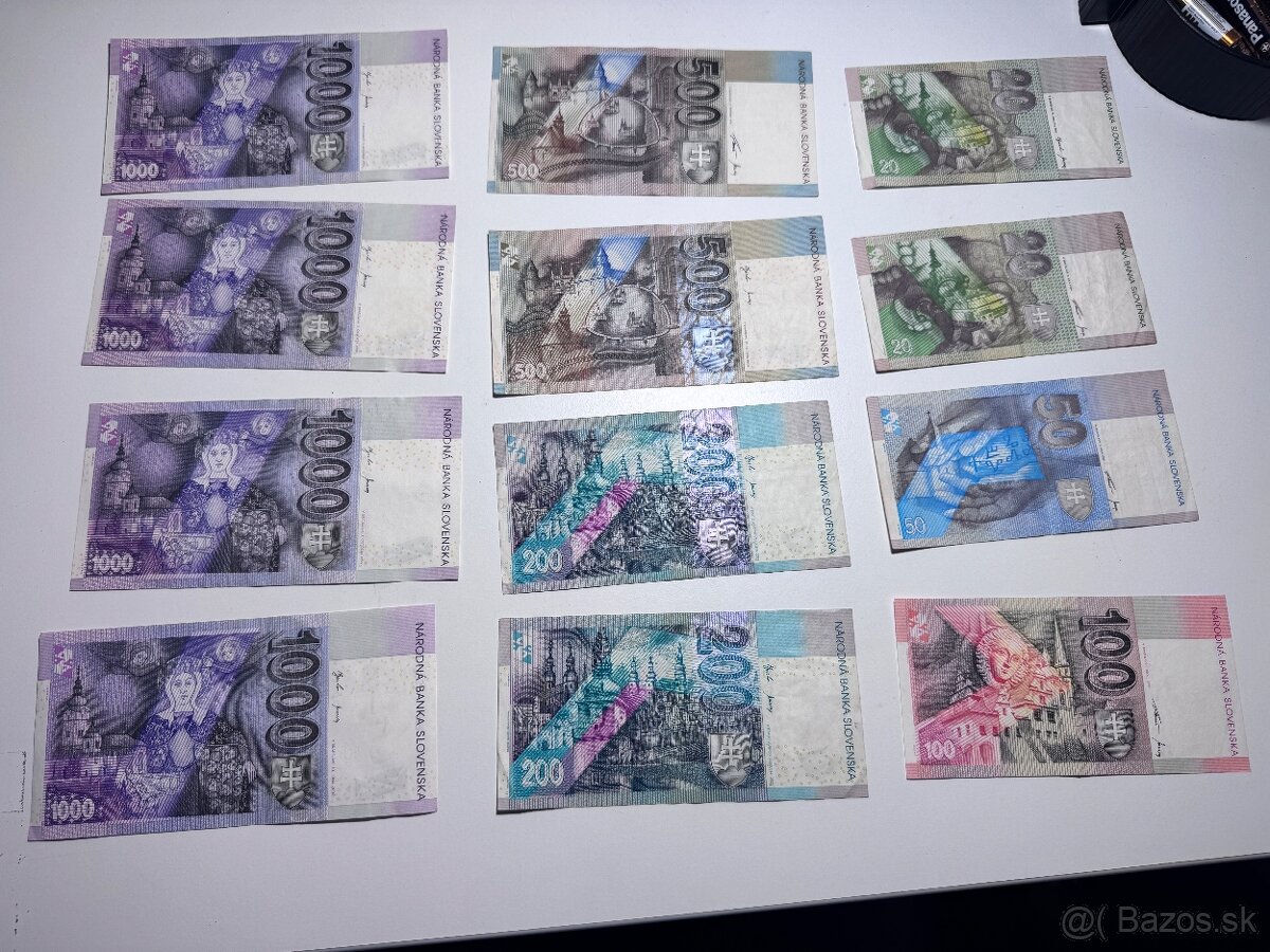 Predám slovenské bankovky / koruny - 3