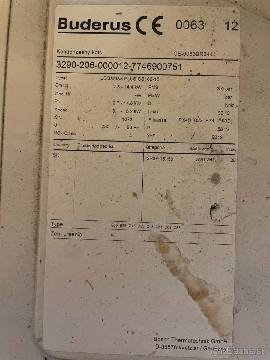 Buderus kondenzačny kotol - 3