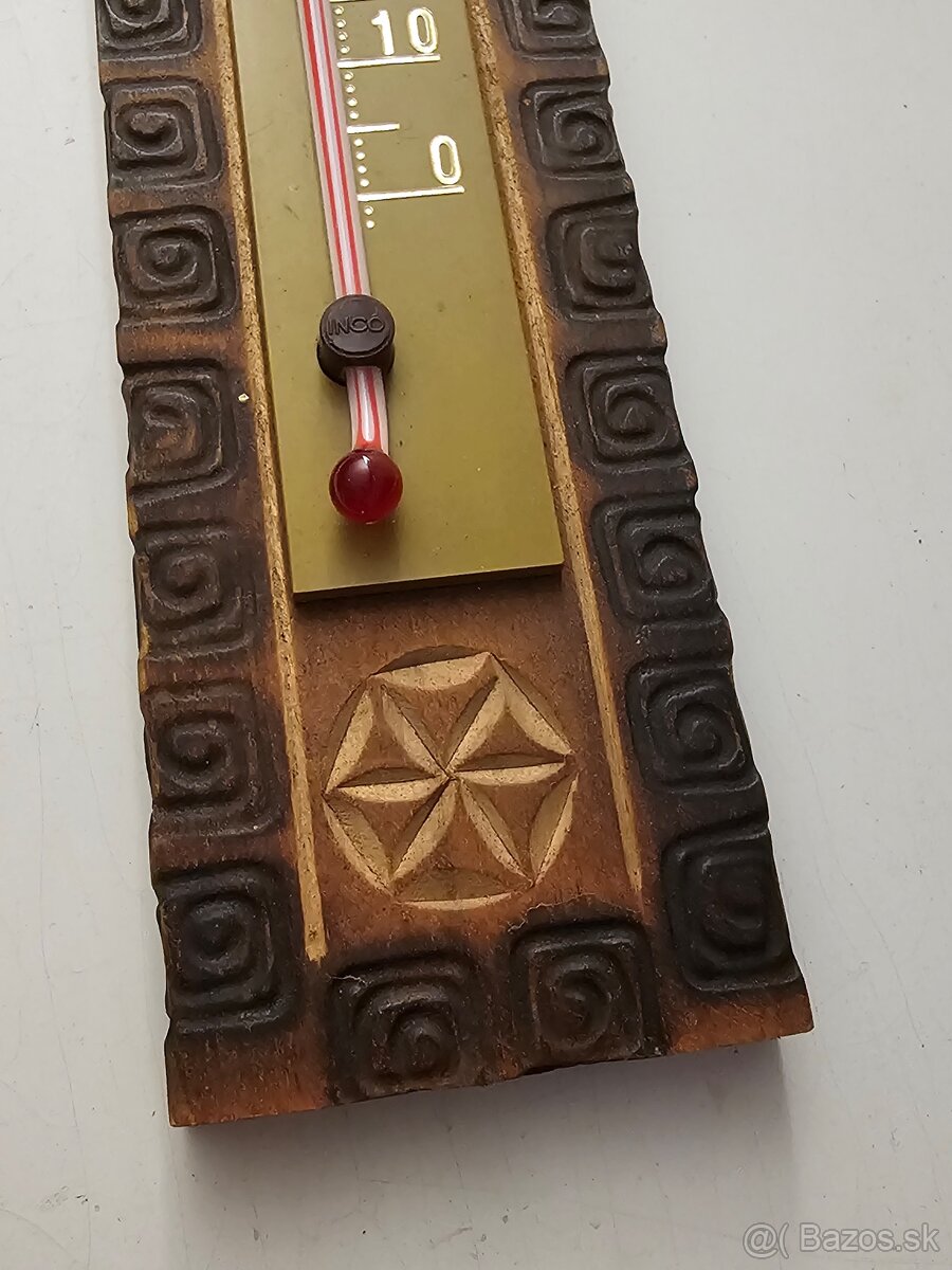 Teplomet Ortutovy ..Retro vintage material drevo - 3