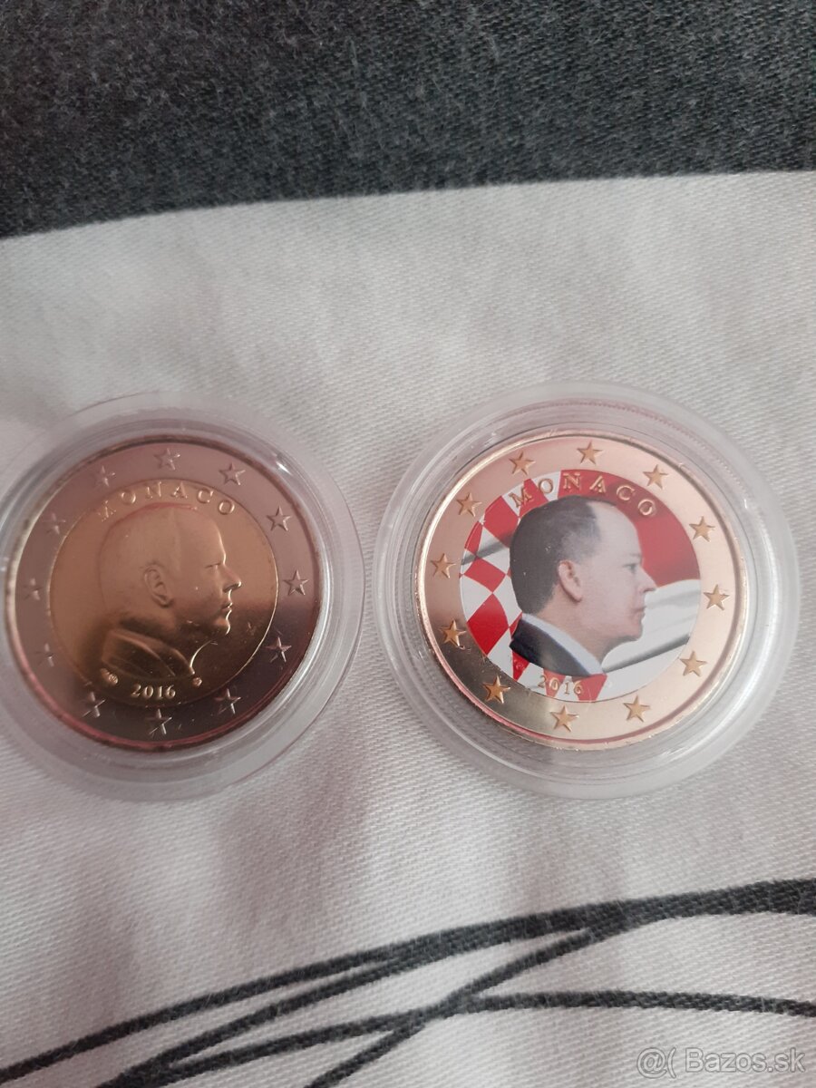 2 euro mince. 50 centove mince. - 3