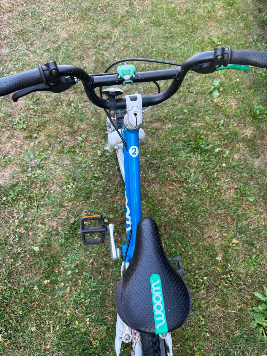 Woom 2 14" detský bicykel modrý - 3