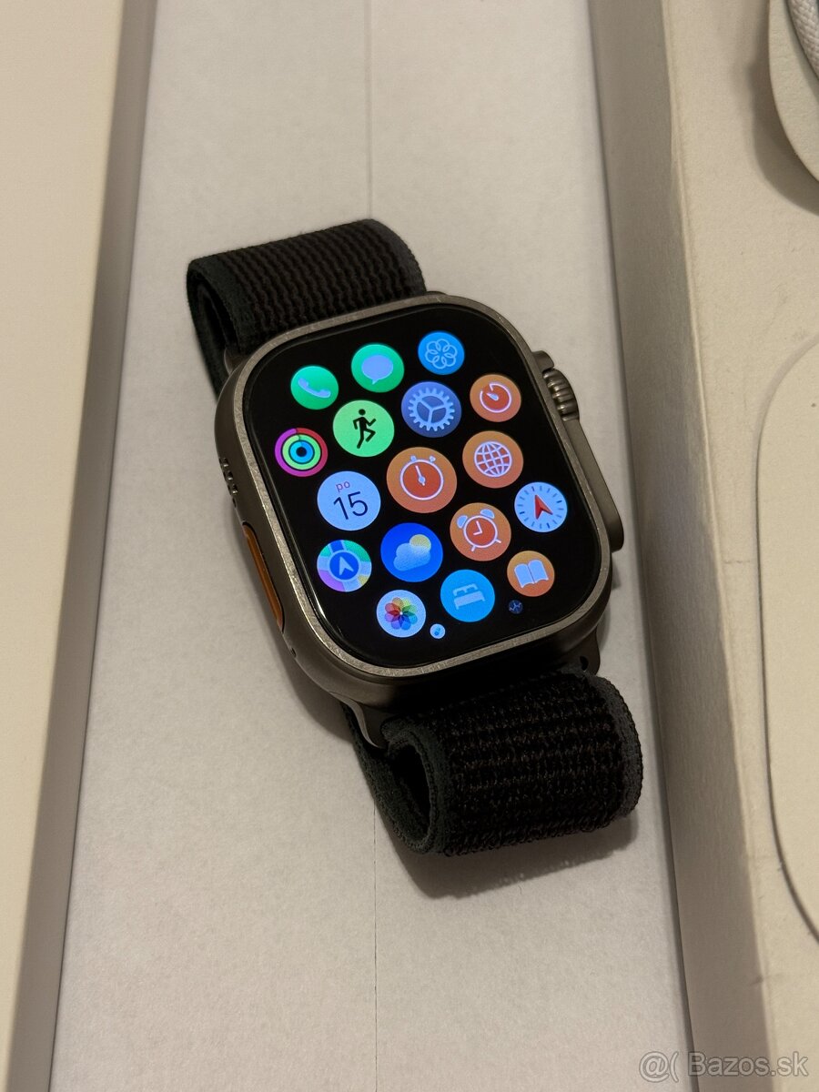Apple watch ultra 2 49mm Kupené v o2 komplet bat 98% - 3
