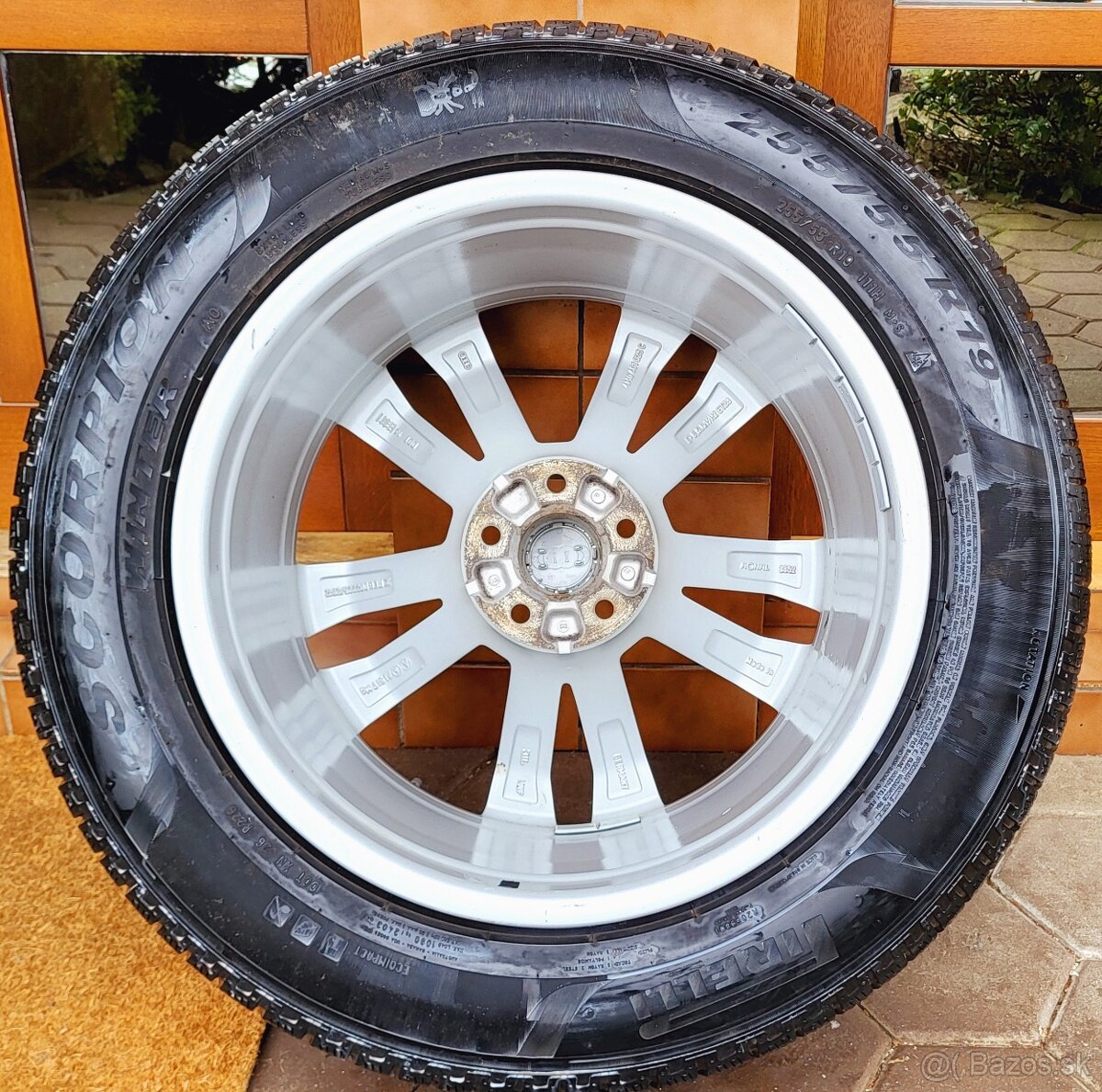 alu R19 5x112, senzory, zimné pneu 255/55, Audi Q7, E-tron - 3