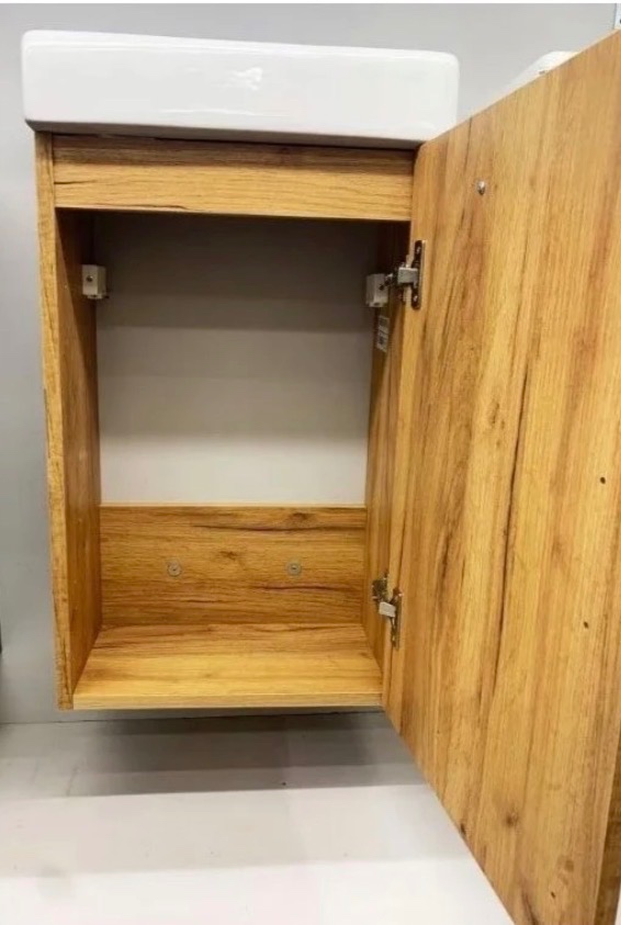 Keramické umývadlo 50cm + skrinka dub remeselný - 3