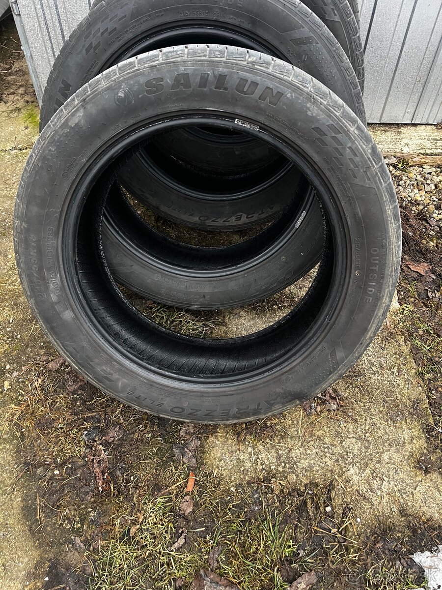 Predám pneumatiky 215/55 r18 letné - 3