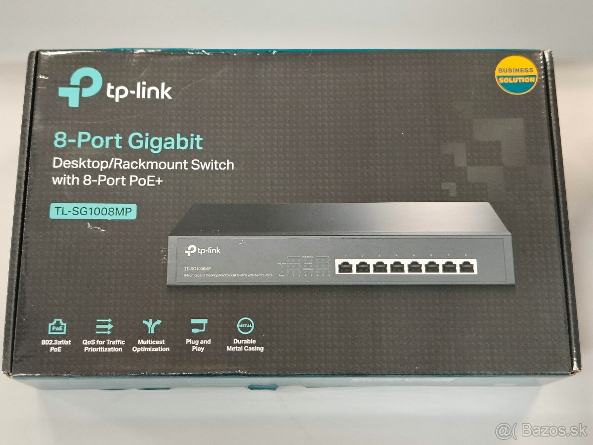 Switch TP-LINK TL-SG1008MP úplne NOVÝ - 3
