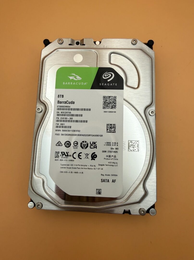 Harddisk Seagate BarraCuda 8TB HDD SATA 100% stav - 3